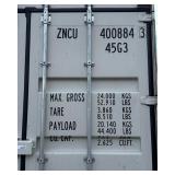 ZNCU4008843 // 40 Ft Shipping Container with 2 Side Doors, 40HC, Single Trip
