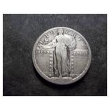 1918 S Standing Liberty Quarter Very Rare