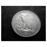 1943 S Silver Walking Liberty Half Dollar