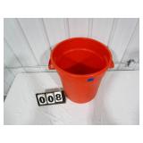 Orange Trash Can - 20 gallon