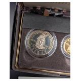 US Congressional Coins 1989 Bicentennial Set - Gold $5, Silver Dollar & Half Dollar (Lot of 3)