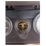 US Congressional Coins 1989 Bicentennial Set - Gold $5, Silver Dollar & Half Dollar (Lot of 3)