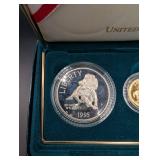 United States Mint 1995 Gold $5, Silver Dollar & Half Dollar Civil War Battlefield Commemorative Coins Three-Coin Proof Set