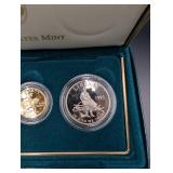 United States Mint 1995 Gold $5, Silver Dollar & Half Dollar Civil War Battlefield Commemorative Coins Three-Coin Proof Set