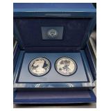 United States Mint 2012 American Eagle San Francisco Two-Coin Silver Proof Set