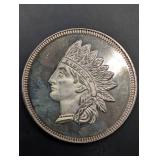 Indian Head 1 Oz Silver Round - .999 Fine