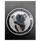 Australian Koala 1 oz .9999 Fine Silver Coin - 2020 $1 (P Mint)
