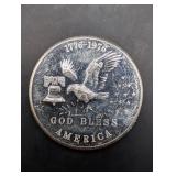 God Bless America Bicentennial Silver Round - 1 oz .999 Fine Silver