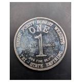 God Bless America Bicentennial Silver Round - 1 oz .999 Fine Silver