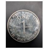 Tri-State Refining Bicentennial Silver Round - 1 oz .999 Fine Silver God Bless America 1776-1976