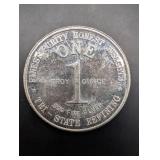 State Refining 1 Oz God Bless America Bicentennial Silver Round 1776-1976