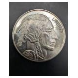 Buffalo Round - 1 oz .999 Fine Silver - Native American Obverse, Buffalo Reverse