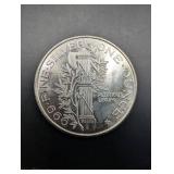 Mercury Dime Replica Silver Round - 1 Oz .999 Fine Silver