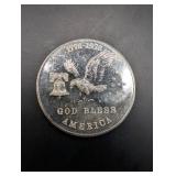 First State Refining 1 Troy Ounce .999 Fine Silver Round Bicentennial 1776-1976 God Bless America