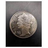 Mercury Dime Design 1oz Round