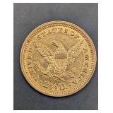 1896 Liberty Head $2.5 Gold Indian