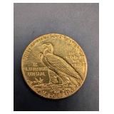 1925 Indian Head Quarter Eagle $2.50 Gold Coin