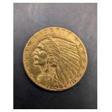 1925 Indian Head Quarter Eagle $2.50 Gold Coin