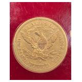 1879 Liberty head Gold $5 Coin