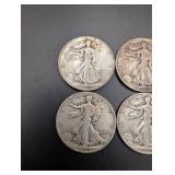 Walking Liberty Half Dollars 1942-1946 (Lot of 6)