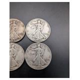 Walking Liberty Half Dollars 1942-1946 (Lot of 6)