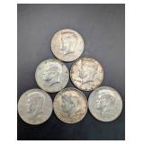 1964 Roosevelt Dimes - Group of Circulated Coins, 90% Silver, Mixed Toning