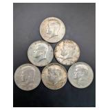 1964 Roosevelt Dimes - Group of Circulated Coins, 90% Silver, Mixed Toning