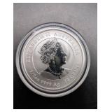 Perth Mint Lunar II 2020 1/2 oz .9999 Silver Coin - Australia, Mouse (Year of the Mouse) 50 Cents