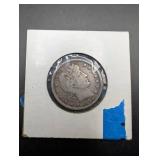 Barber Quarter 1898 - U.S. 25-Cent Silver Coin (Philadelphia)