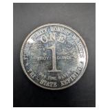 Tri-State Refining Bicentennial 1776-1976 1 oz .999 Fine Silver Round