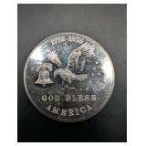 Tri-State Refining Bicentennial 1776-1976 1 oz .999 Fine Silver Round