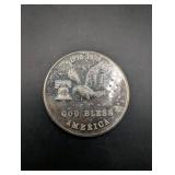 First State Republic 1 oz .999 Silver Coin - 1776-1976 God Bless America Bicentennial