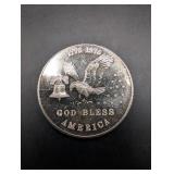 Bicentennial 1 oz .999 Fine Silver Round - God Bless America 1776-1976