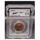 Washington Quarter 1994-P MS67 ICG 25C