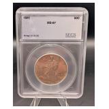 1941 Walking Liberty Half Dollar MS-67 SEGS 50C Minted 24,192,000