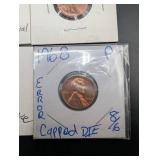 Lincoln Error Cents - Mixed Dates & Mint Marks (Lot of 9)