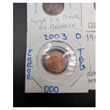 Lincoln Error Cents - Mixed Dates & Mint Marks (Lot of 9)