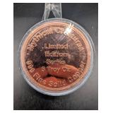 Mythical Creatures Bigfoot 5 Troy Oz Copper Coin - Limited Edition Series