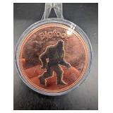 Mythical Creatures Bigfoot 5 Troy Oz Copper Coin - Limited Edition Series