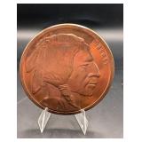 Golden State Mint Buffalo Round 5 oz Copper .999 Fine