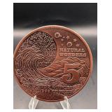 Amazon Rainforest Natural Wonders 5 oz Copper Coin - .999 Fine Copper