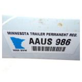 1992 Norhtwoods Runabout with 75 HP Mercury Outboard Motor and Trailer