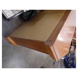 Lighted Oak with Glass Shelves Display  / TV Stand