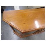 Lighted Oak with Glass Shelves Display  / TV Stand