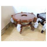 (2) Red Lantern 10.5 in. Rosewood Fishbowl Stand