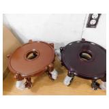 (2) Red Lantern 10.5 in. Rosewood Fishbowl Stand