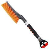 BirdRock Home Snow Moover 24 in. Compact Snow Brush with Ice Scraper for Car Windshield
