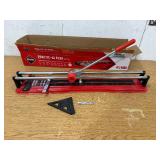 Rubi Practic 61 Plus-24 in. Tile Cutter with Tungsten Carbide Blade and Roller Guide