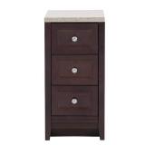 Glacier Bay Delridge 14 in. W x 17 in. D x 30 in. H Chocolate Linen Cabinet