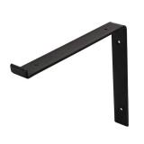 (16) Crates & Pallet 12 in. Black Steel Shelf Bracket for Wood Shelving
